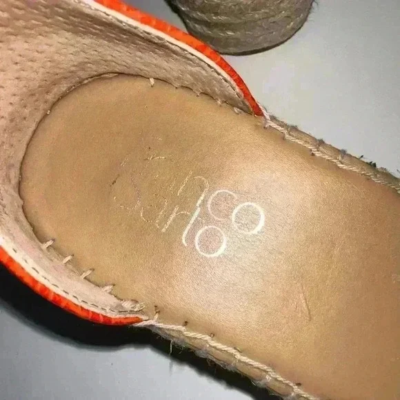 Franco Sarto Orange Sandals Size 8 for Women - Picture 8 of 16